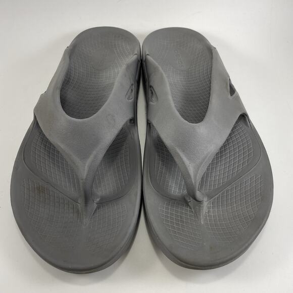 Oofos Ooriginal Flip Flops Mens Size 10 Womens Size 12 Gray Comfort Recovery main image 7